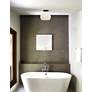 4_Alabaster Rocks! Globe 10" Wide Matte Black Ceiling Light more views