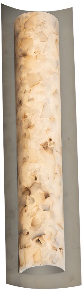 Image 3 Alabaster Rocks!™ Lineate 21 1/2"W Nickel LED Bath Light more views