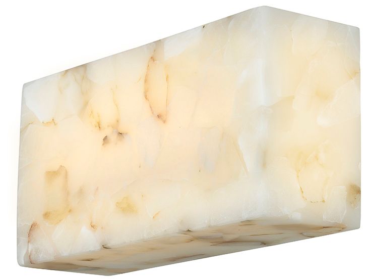 Image 2 Alabaster Rocks Medley 5" High Alabaster Rocks LED Wall Sconce more views