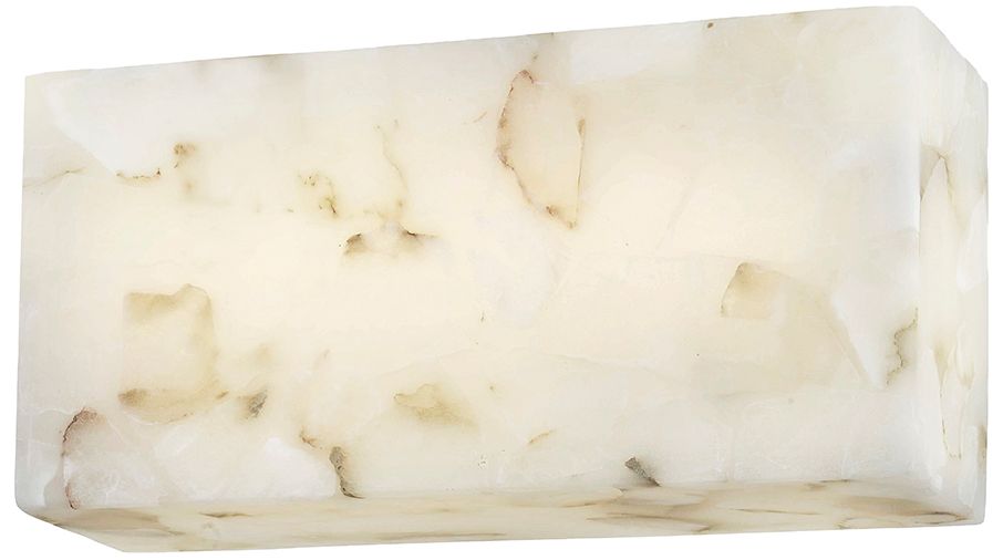 Image 4 Alabaster Rocks Medley 5" High Alabaster Rocks LED Wall Sconce more views