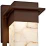 Alabaster Rocks! Pacific 12" High Bronze LED Outdoor Wall Light