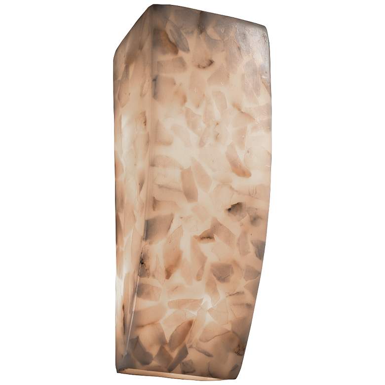 Image 1 Alabaster Rocks!™ 14" High ADA Rectangular Wall Sconce