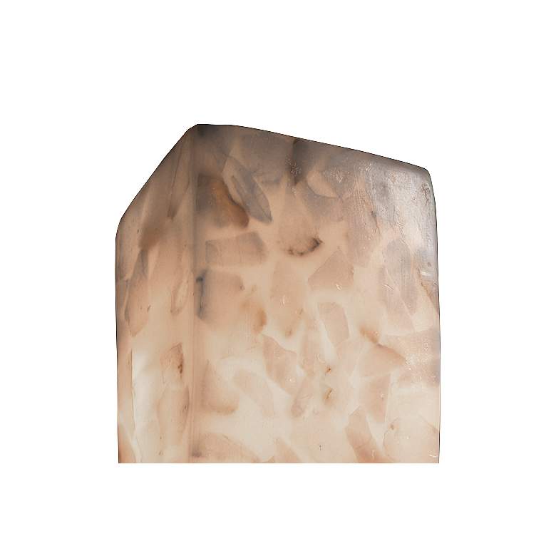 Image 2 Alabaster Rocks!™ 14" High ADA Rectangular Wall Sconce more views