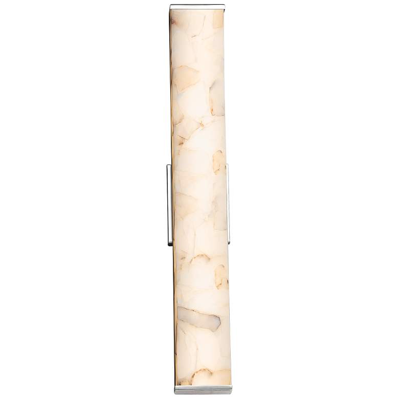 Image 3 Alabaster Rocks!™ Latitude 28 1/2"W Chrome LED Bath Light more views