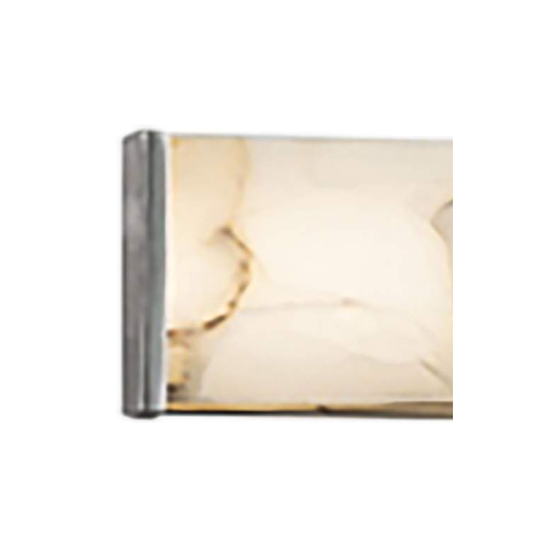 Image 2 Alabaster Rocks!™ Latitude 28 1/2"W Nickel LED Bath Light more views