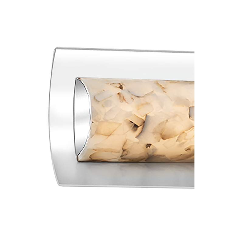 Image 2 Alabaster Rocks!&trade; Lineate 21 1/2 inchW Chrome LED Bath Light more views