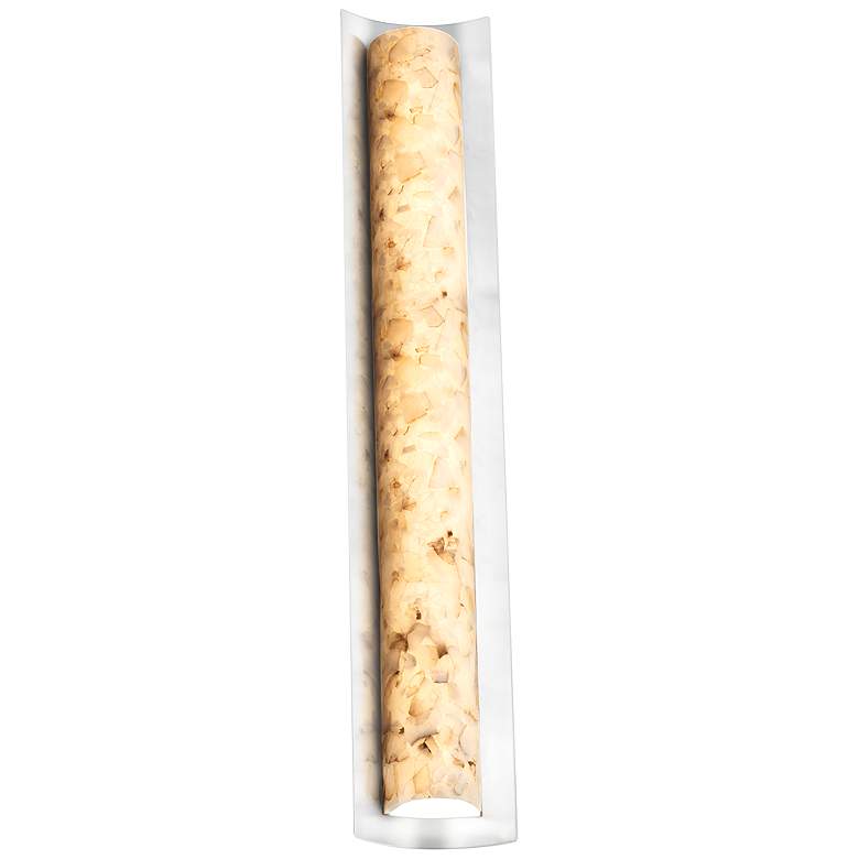 Image 3 Alabaster Rocks!™ Lineate 30" Wide Chrome LED Bath Light more views