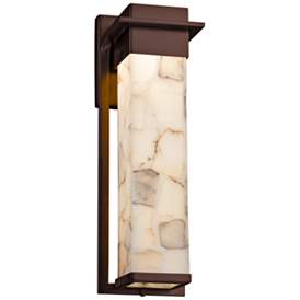 Image1 of Alabaster Rocks!™ Pacific 16 1/2"H LED Outdoor Wall Light