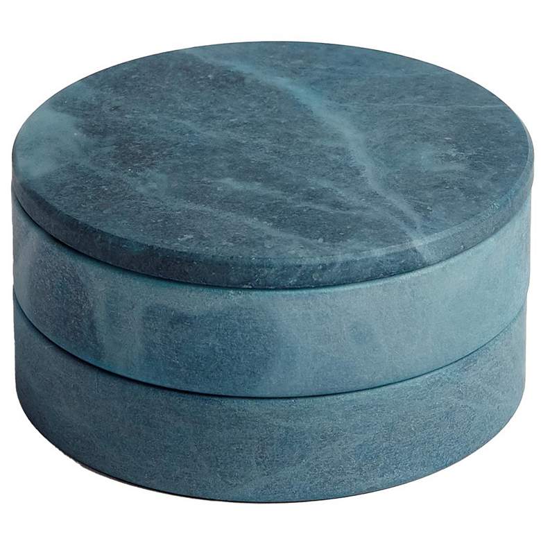 Image 1 Alabaster Swivel Box-Blue