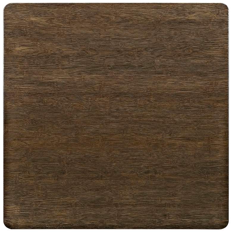 Image 3 Alacrity 36" Wide Brown and Gunmetal Square Dining Table more views