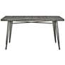 Alacrity 59 1/2" Wide Gunmetal Gray Rectangular Dining Table