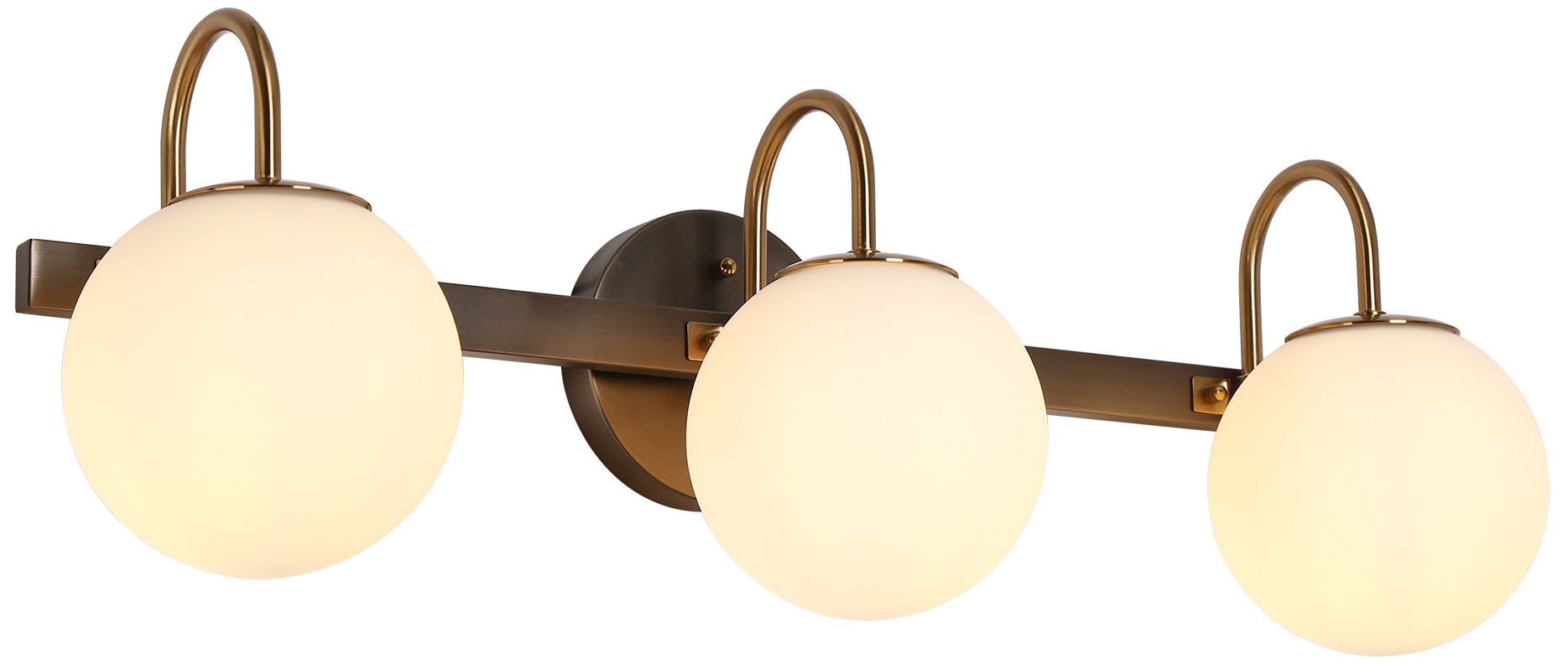 Aladarimo 3-Light Opal Glass Bath Vanity Light - Made to Order