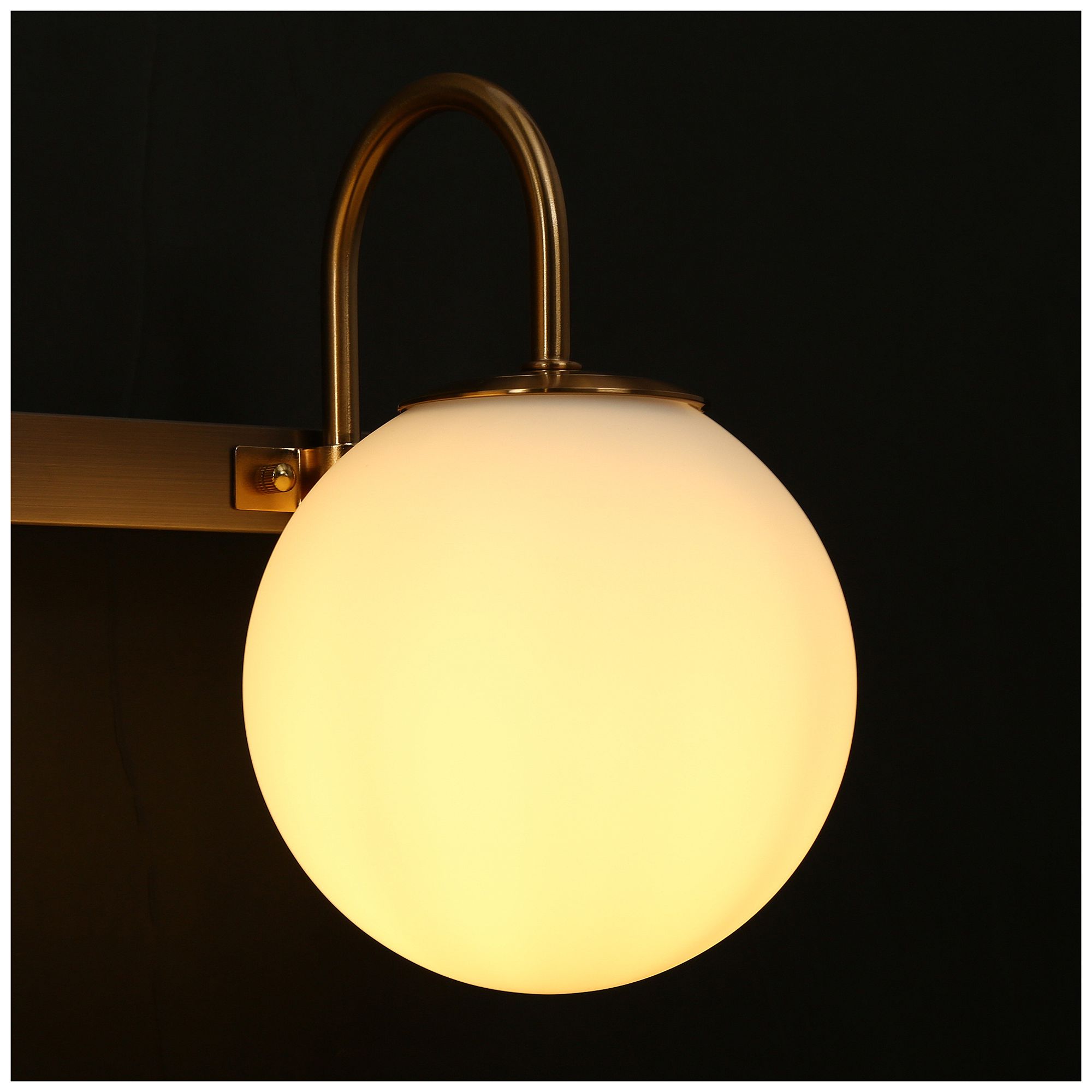 Aladarimo 4-Light Opal Glass Bath Vanity Light