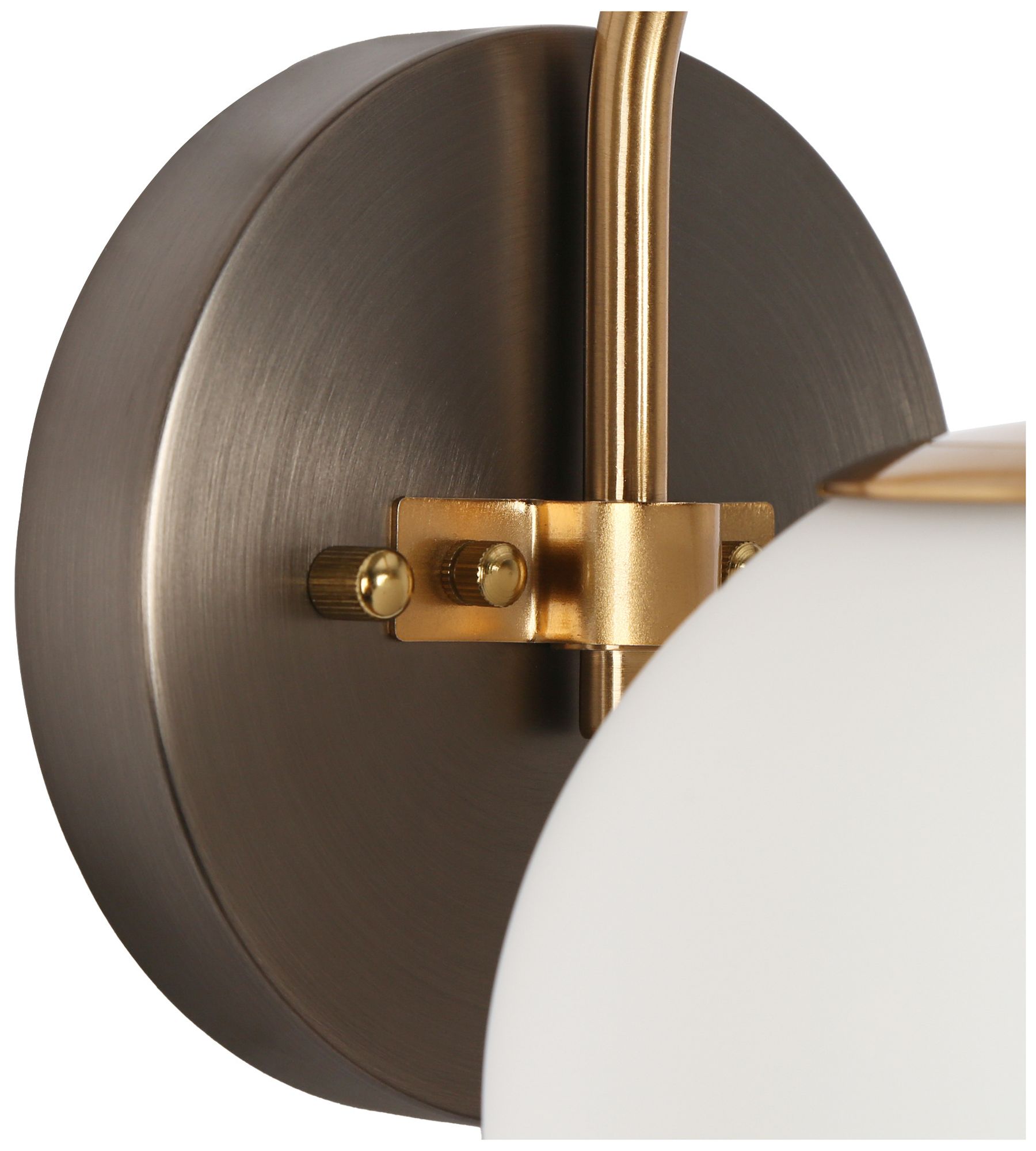 Image 4 Aladarimo 5.3" Wide Opal Ord Glass 1-Light Bathroom Vanity Light more views