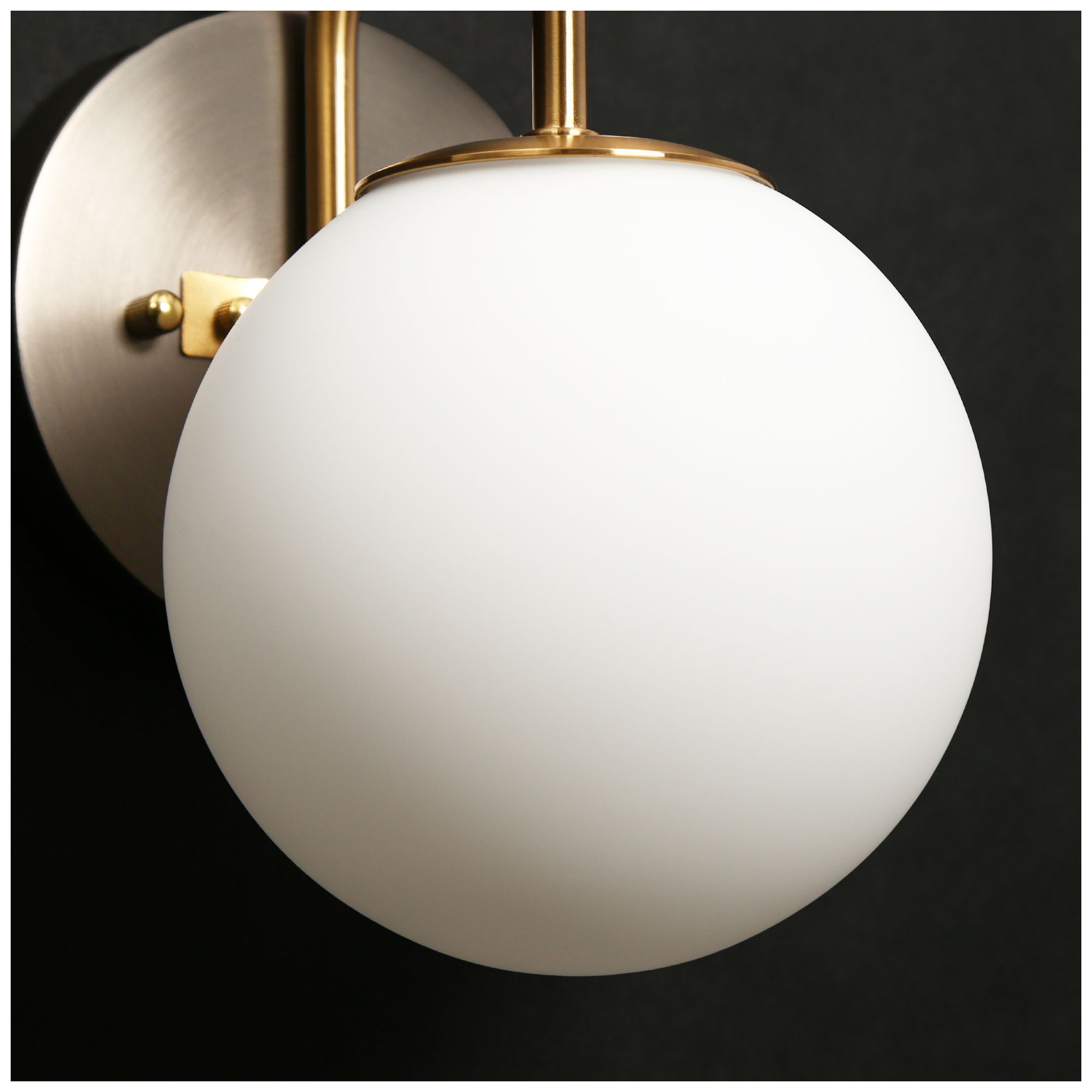 Image 5 Aladarimo 5.3" Wide Opal Ord Glass 1-Light Bathroom Vanity Light more views