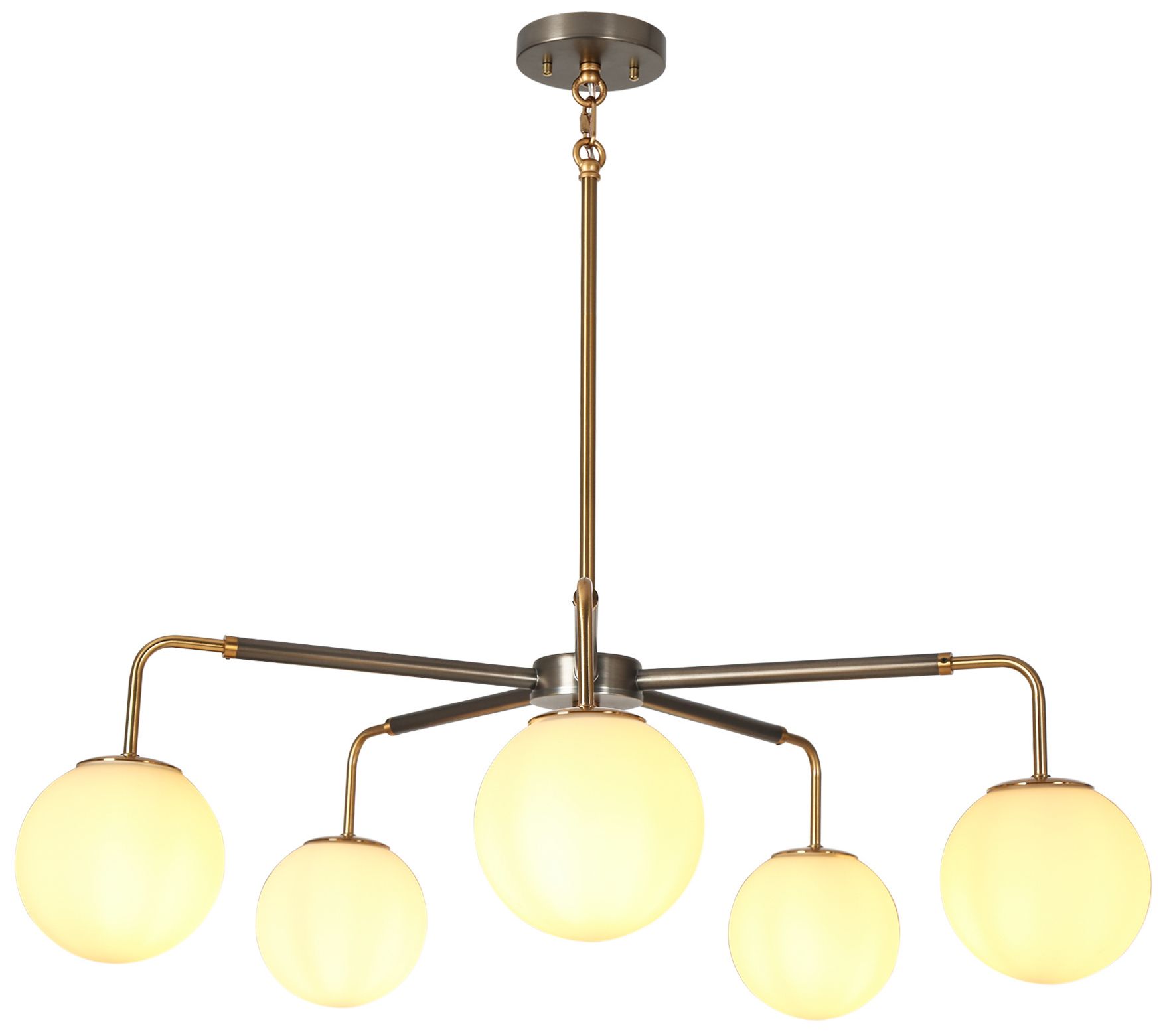 Aladarimo 5-Light Opal Glass Chandelier - Made to Order
