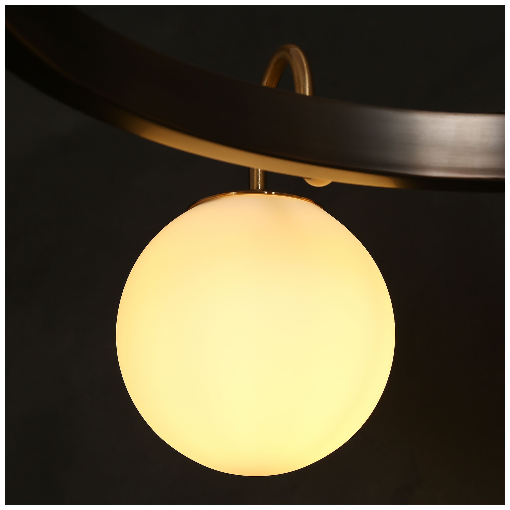 Image 3 Aladarimo 8-Light Opal Glass Chandelier - Made to Order more views