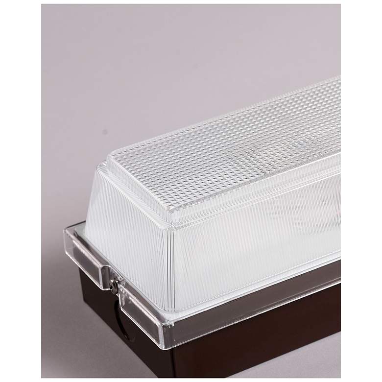 Image 2 Alamitos 13 1/4" High Bronze LED Outdoor Security Wall Light more views