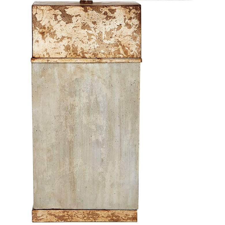 Image 3 Alan 31 1/2" High Cement Antique Gold Rectangular Modern Table Lamp more views