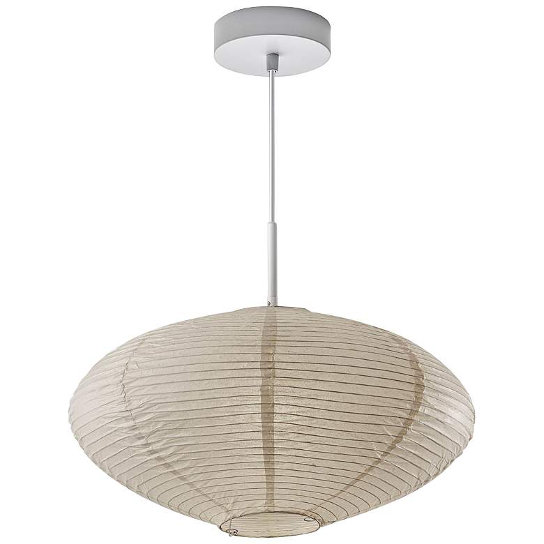 Image 5 Alana 20" Wide White Metal Pendant Light more views