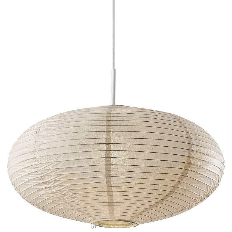 Image 3 Alana 24" Wide White Metal Large Pendant Light