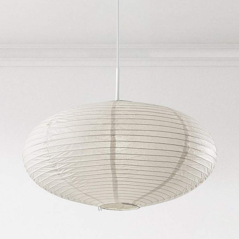 Image 2 Alana 24" Wide White Metal Large Pendant Light