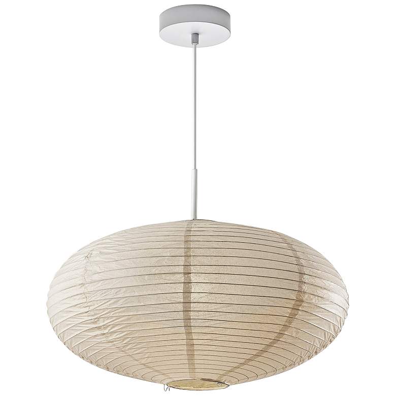 Image 6 Alana 24" Wide White Metal Large Pendant Light more views