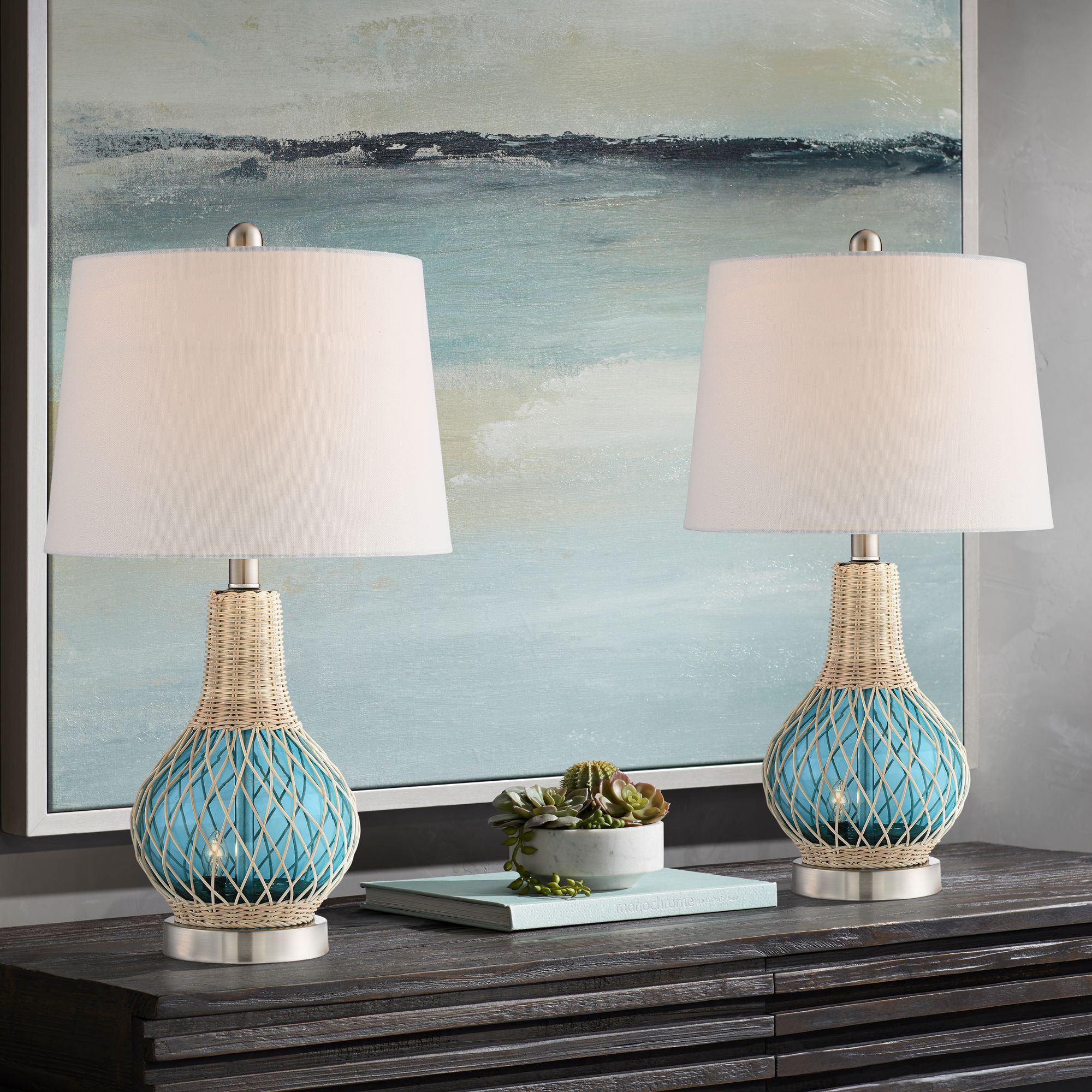 Alana glass table deals lamp