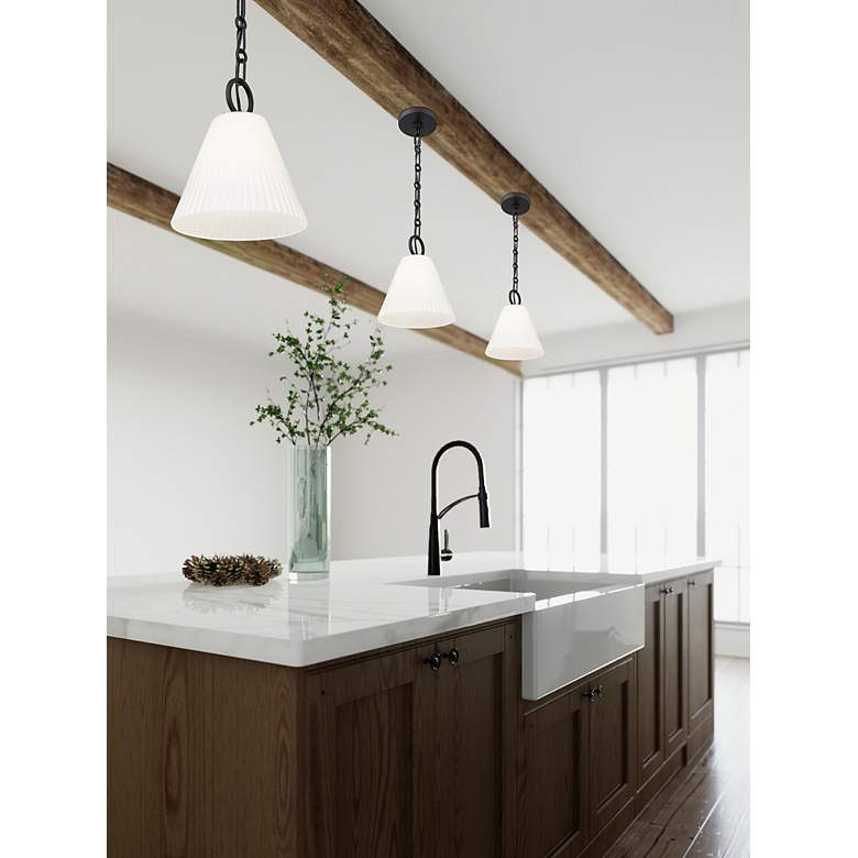 Image 3 Alaric by Z-Lite Matte Black 10 inch 1 Light Pendant more views