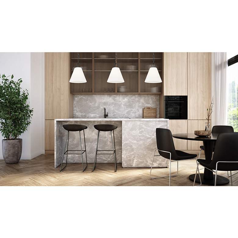 Image 4 Alaric by Z-Lite Matte Black 10 inch 1 Light Pendant more views