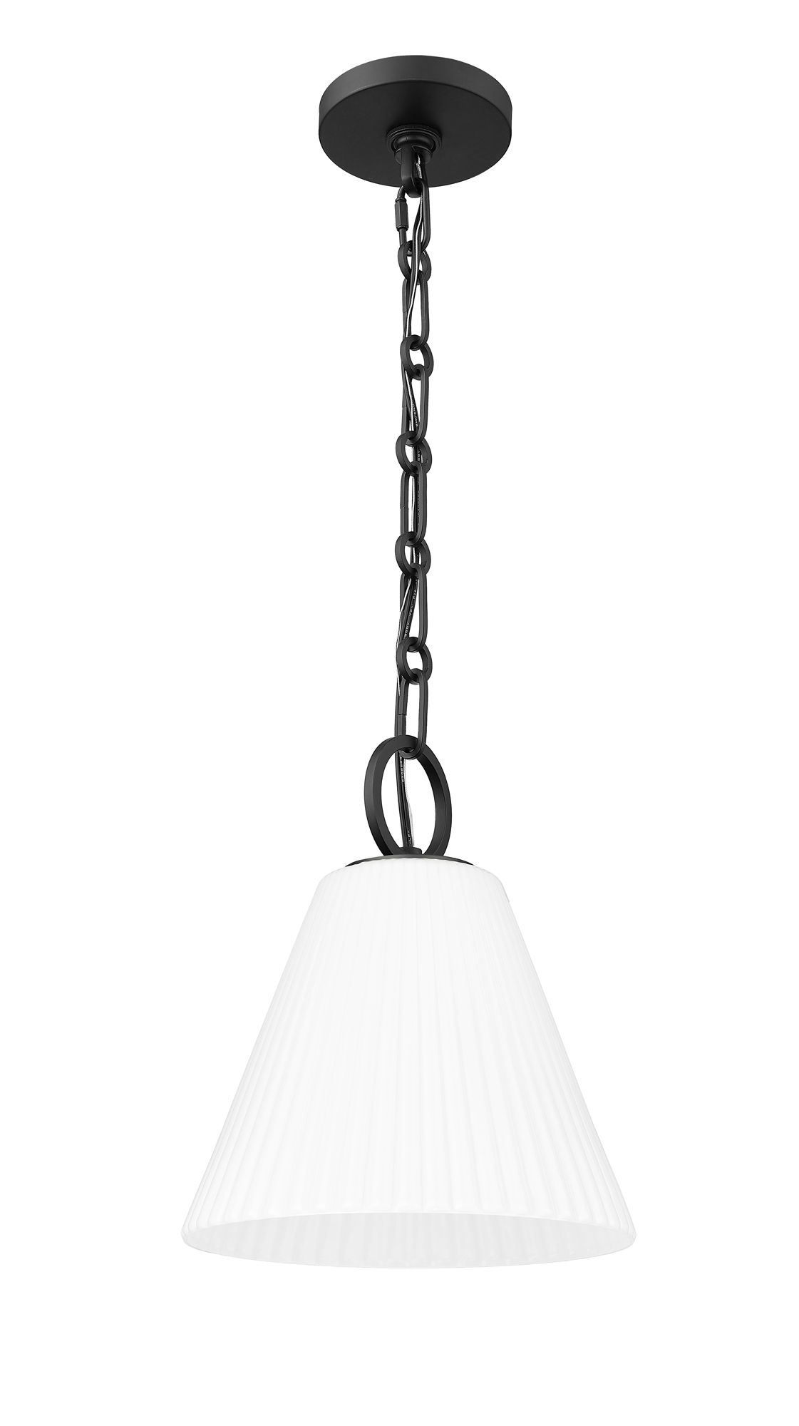 Alaric by Z-Lite Matte Black 10 inch 1 Light Pendant