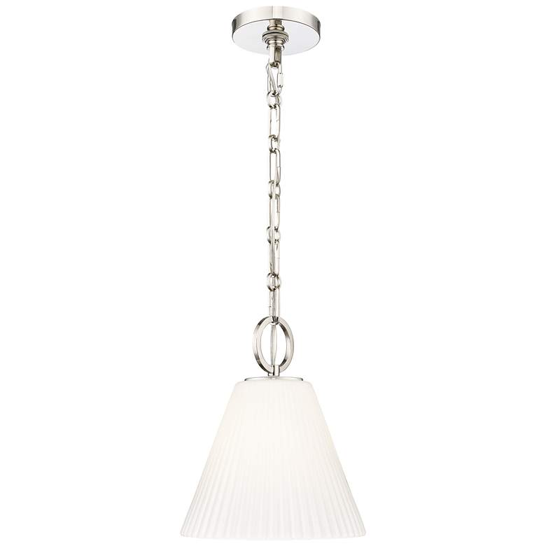 Image 1 Alaric by Z-Lite Polished Nickel 10 inch 1 Light Pendant