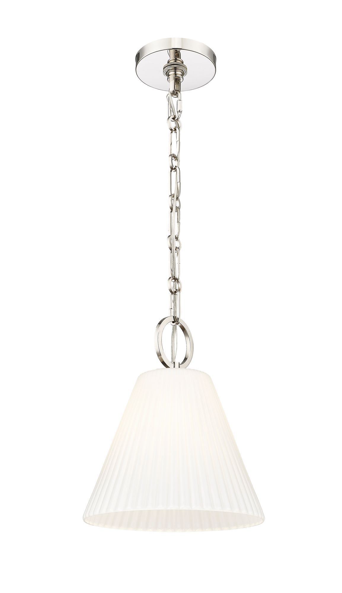 Image 4 Alaric by Z-Lite Polished Nickel 10 inch 1 Light Pendant more views