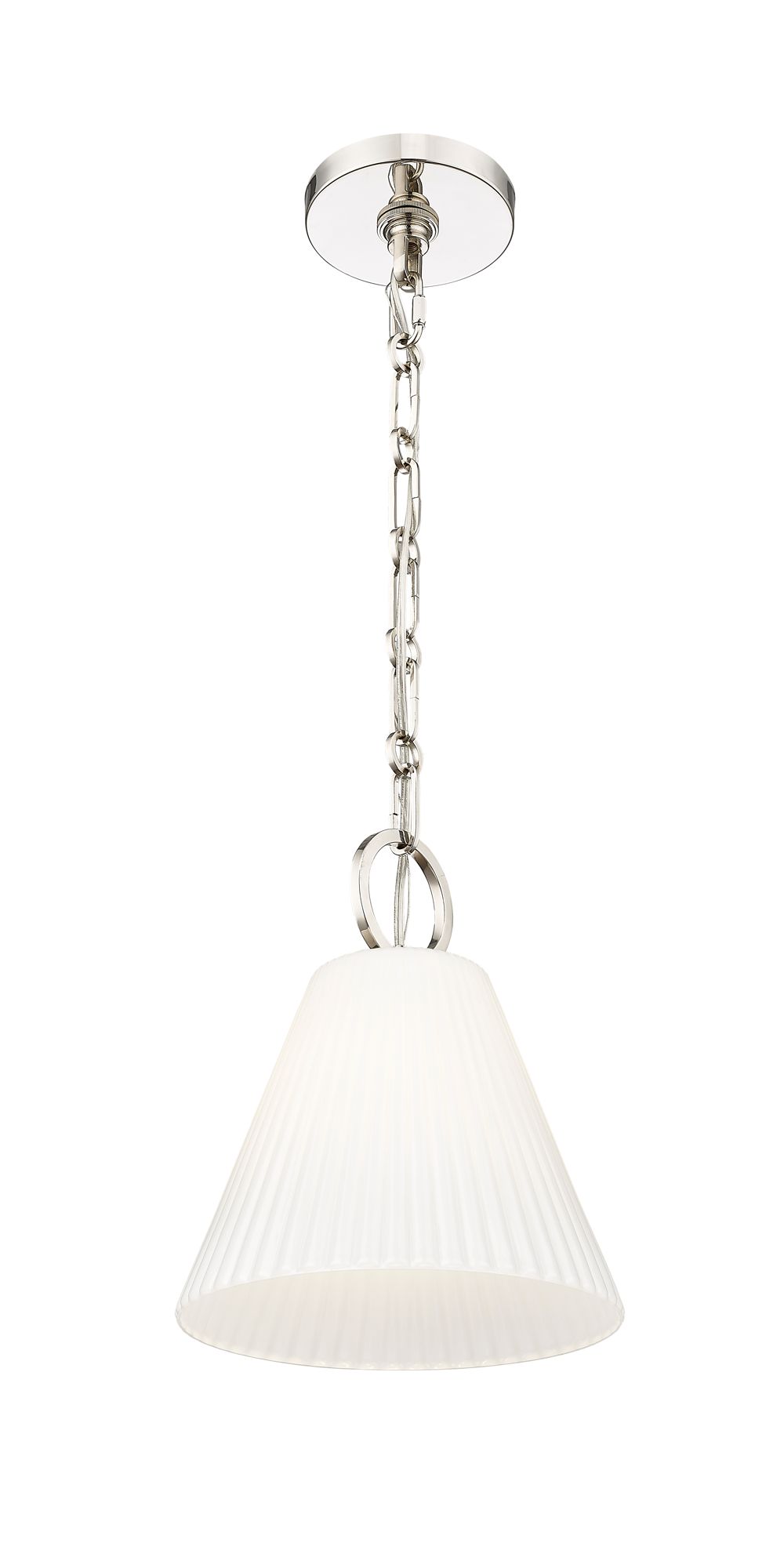 Image 5 Alaric by Z-Lite Polished Nickel 10 inch 1 Light Pendant more views