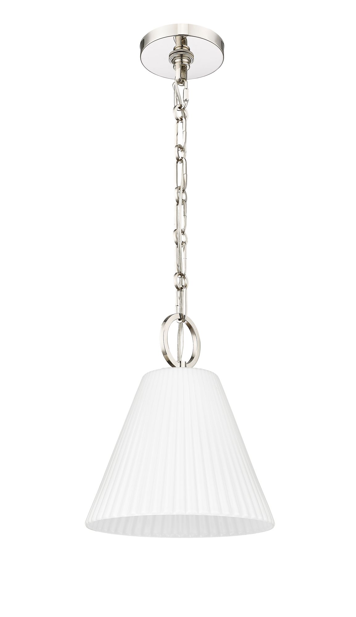 Image 7 Alaric by Z-Lite Polished Nickel 10 inch 1 Light Pendant more views