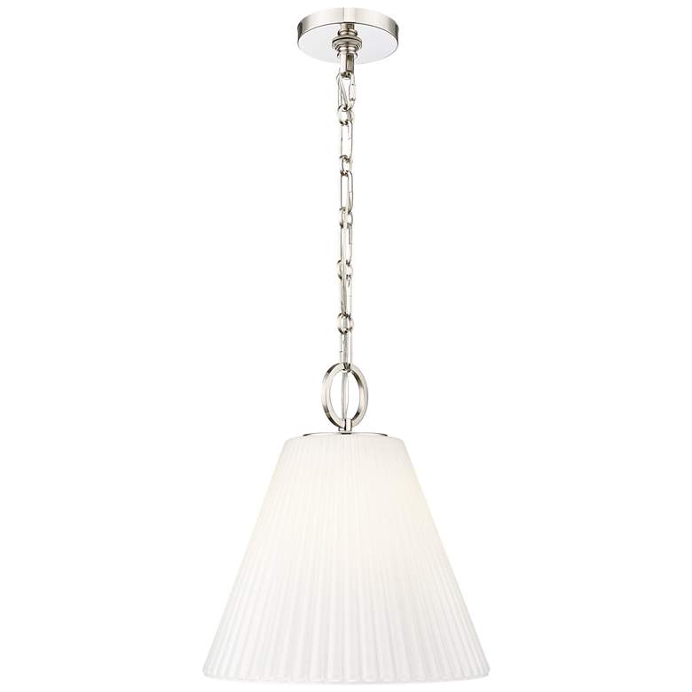 Image 1 Alaric by Z-Lite Polished Nickel 14 inch 1 Light Pendant