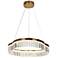 Alastair 21 3/4" Wide Plating Brass LED Chandelier