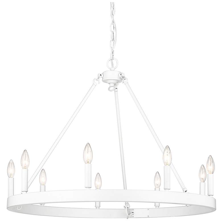 Image 1 Alastair 32 inch Wide Chandelier in Matte White