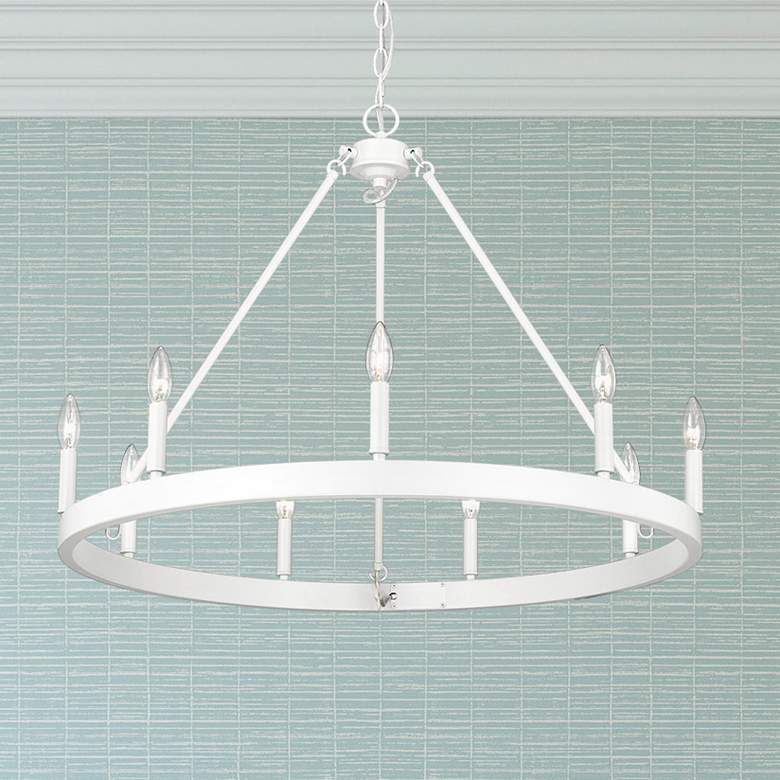 Image 1 Alastair 32" Wide Chandelier in Matte White