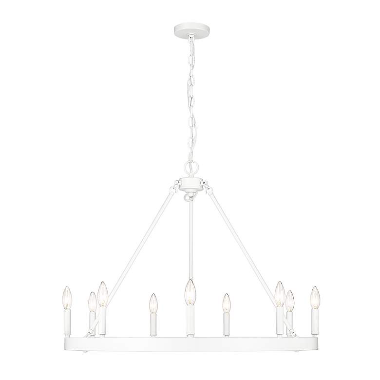 Image 3 Alastair 32" Wide Chandelier in Matte White more views