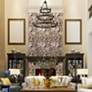 5_Alastair 32" Wide Matte Black 18-Light Chandelier more views