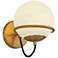 Alba 10" High Aged Gold Wall Sconce