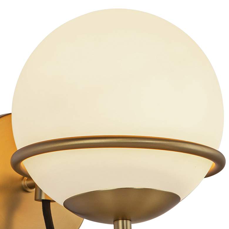 Image 2 Alba 10" High Aged Gold Wall Sconce more views