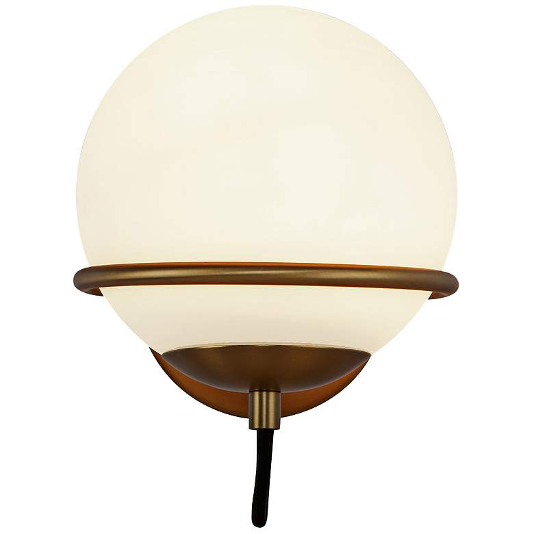 Image 3 Alba 10" High Aged Gold Wall Sconce more views