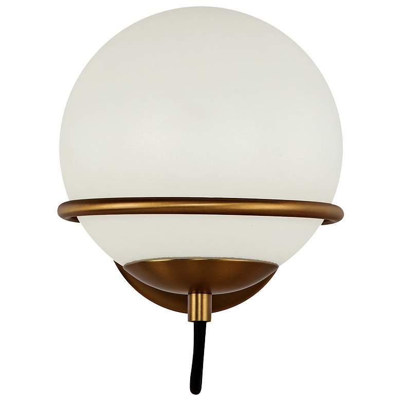 Image 5 Alba 10" High Aged Gold Wall Sconce more views