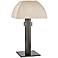 Alba Old Bronze Table Lamp with Natural Silk Shade