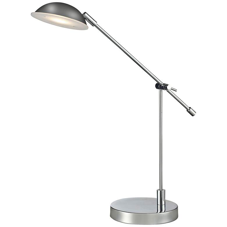 Image 1 Alban Adjustable Chrome LED Desk Lamp