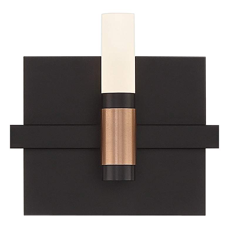 Image 3 Albany 20" Wide Black and Brass 5-Light LED Bath Light more views