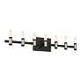 4_Albany 32 1/4" Wide Black and Silver 7-Light LED Bath Light more views