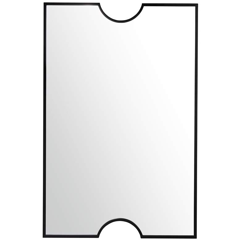 Image 1 Albany II Metal Wall Mirror - Black